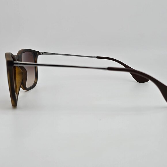 Ray-Ban RB4187 856/13 Chris Havana Rubber Frame Brown Gradient Lens Sunglasses - Picture 3 of 14